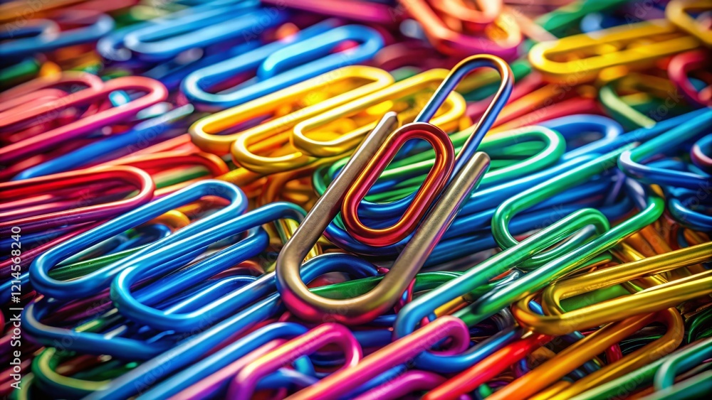 Rainbow Paperclip Pride Symbols: High-Resolution Stock Photo Rainbow Paperclip Pride Symbols: High-Resolution Stock Photo