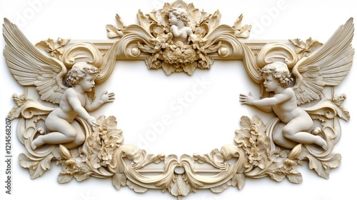 Valentines love qpid frame art romantic setting decorative environment cherubs viewpoint