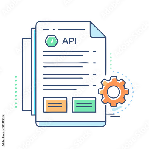 api documentation icon, api documentation vector illustration-simple illustration of api documentation, perfect for api documentation logos and icons