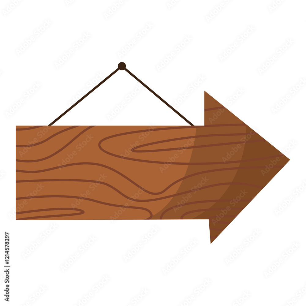 wooden hanging board transparent background