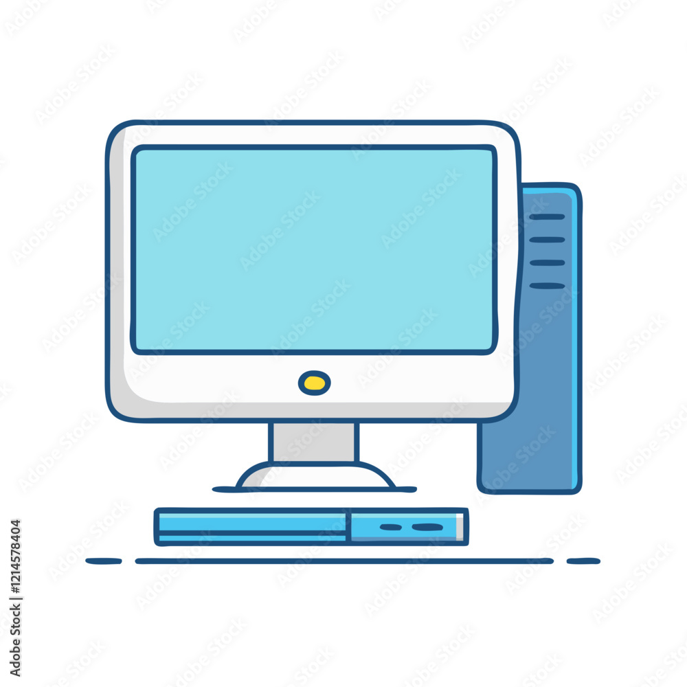 desktop computer icon, desktop computer vector illustration-simple illustration of desktop computer, perfect for desktop computer logos and icons desktop computer icon, desktop computer vector illustration-simple illustration of desktop computer, perfect for desktop computer logos and icons
