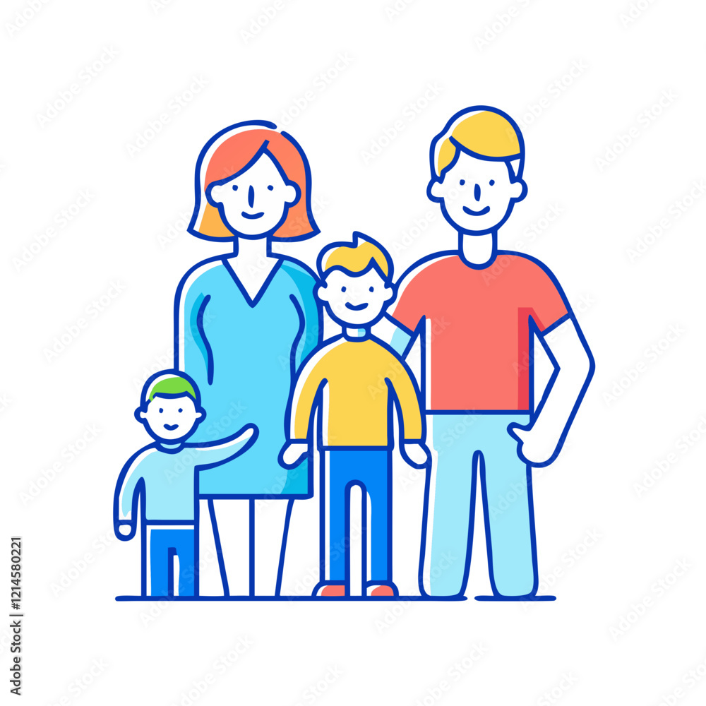 family icon, family vector illustration-simple illustration of family, perfect for family logos and icons family icon, family vector illustration-simple illustration of family, perfect for family logos and icons