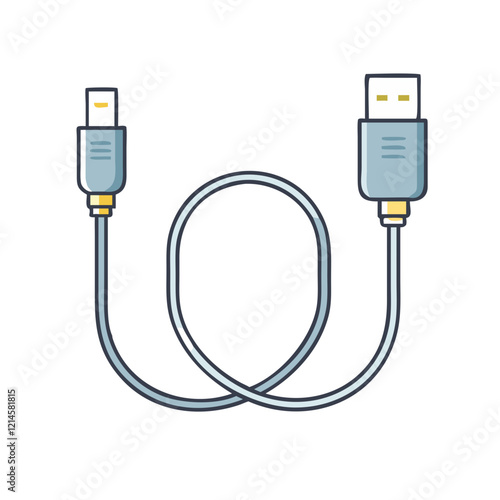 hdmi cable icon, hdmi cable vector illustration-simple illustration of hdmi cable, perfect for hdmi cable logos and icons