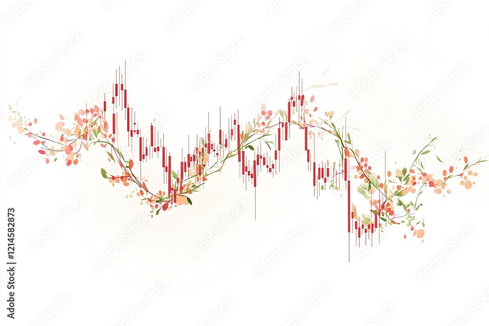 Business candle stick graph chart of stock market investment trading on white background design. Bullish point, Trend of graph. Vector illustration Business candle stick graph chart of stock market investment trading on white background design. Bullish point, Trend of graph. Vector illustration