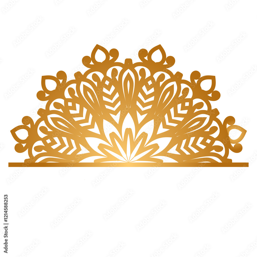 Fototapeta premium Golden mandala design background
