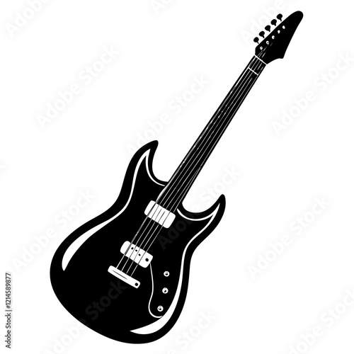 electric guitar isolated on white