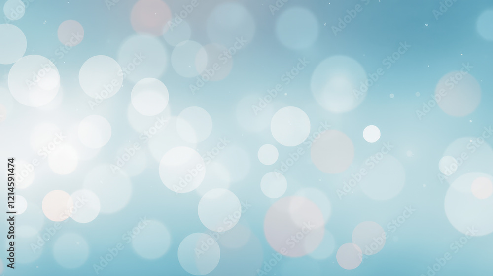 Abstract winter background with bokeh, soft snowfall in cold season, frosty blue atmosphere, light blurry circles, dreamy frozen nature, gentle snowfall overlay, wintertime outdoor landscape Abstract winter background with bokeh, soft snowfall in cold season, frosty blue atmosphere, light blurry circles, dreamy frozen nature, gentle snowfall overlay, wintertime outdoor landscape