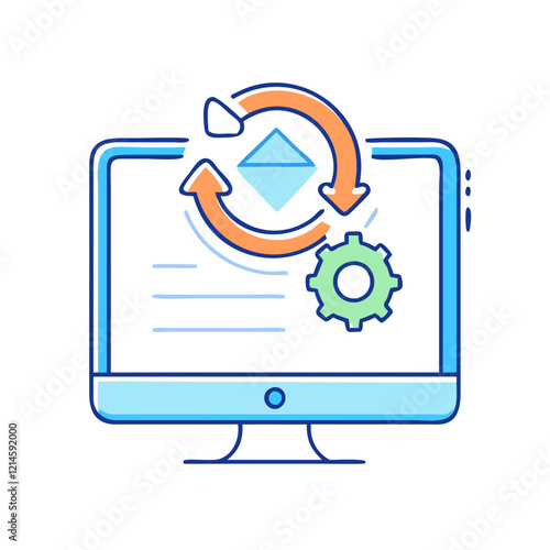 Wallpaper Mural software update icon, software update vector illustration-simple illustration of software update, perfect for software update logos and icons Torontodigital.ca