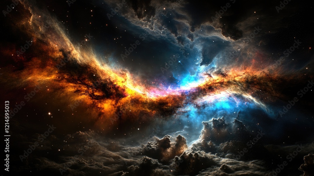Cosmic Nebula: A Celestial Tapestry of Glowing Gas and Dust Cosmic Nebula: A Celestial Tapestry of Glowing Gas and Dust