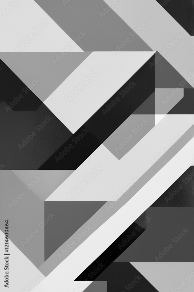 Obraz premium grey tile floor isolated Stock Photos Pictures & Royalty Abstract Geometric Pattern Lines Tessellation and Modern Art Aesthetic on White Background with Perspective View Stock Photos & Royalty Images