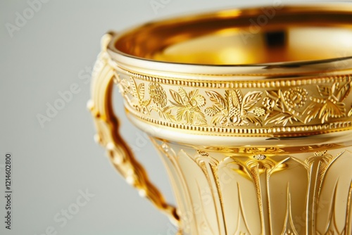 Elegant Golden Trophy – High-Quality Stock Image for Achievement and Award Projects

 photo