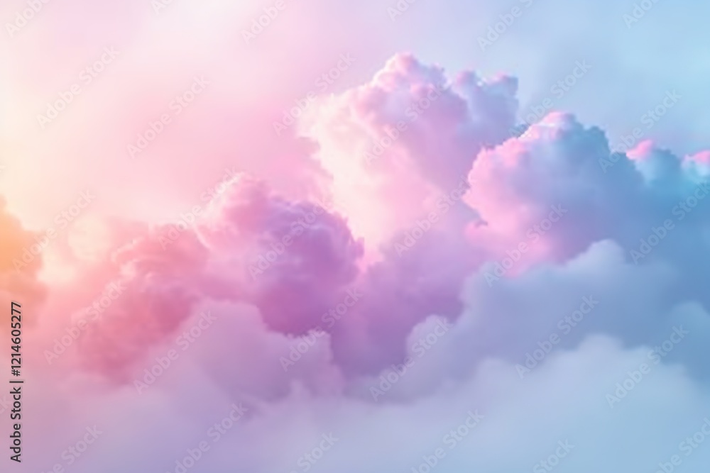 Fantasy pastel sky concept: dreamy colorful clouds on pastel sky. Ultimate aesthetics of light and shadow. Fantasy pastel sky concept: dreamy colorful clouds on pastel sky. Ultimate aesthetics of light and shadow.