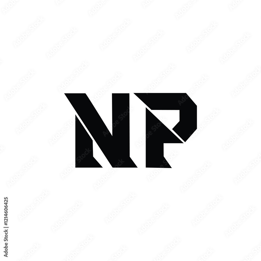 NP monogram logo design letter text name symbol monochrome logotype alphabet character simple logo NP monogram logo design letter text name symbol monochrome logotype alphabet character simple logo