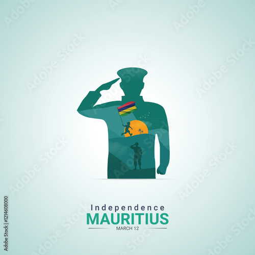 Mauritius Independence Day. Mauritius Day creative Design for social media post