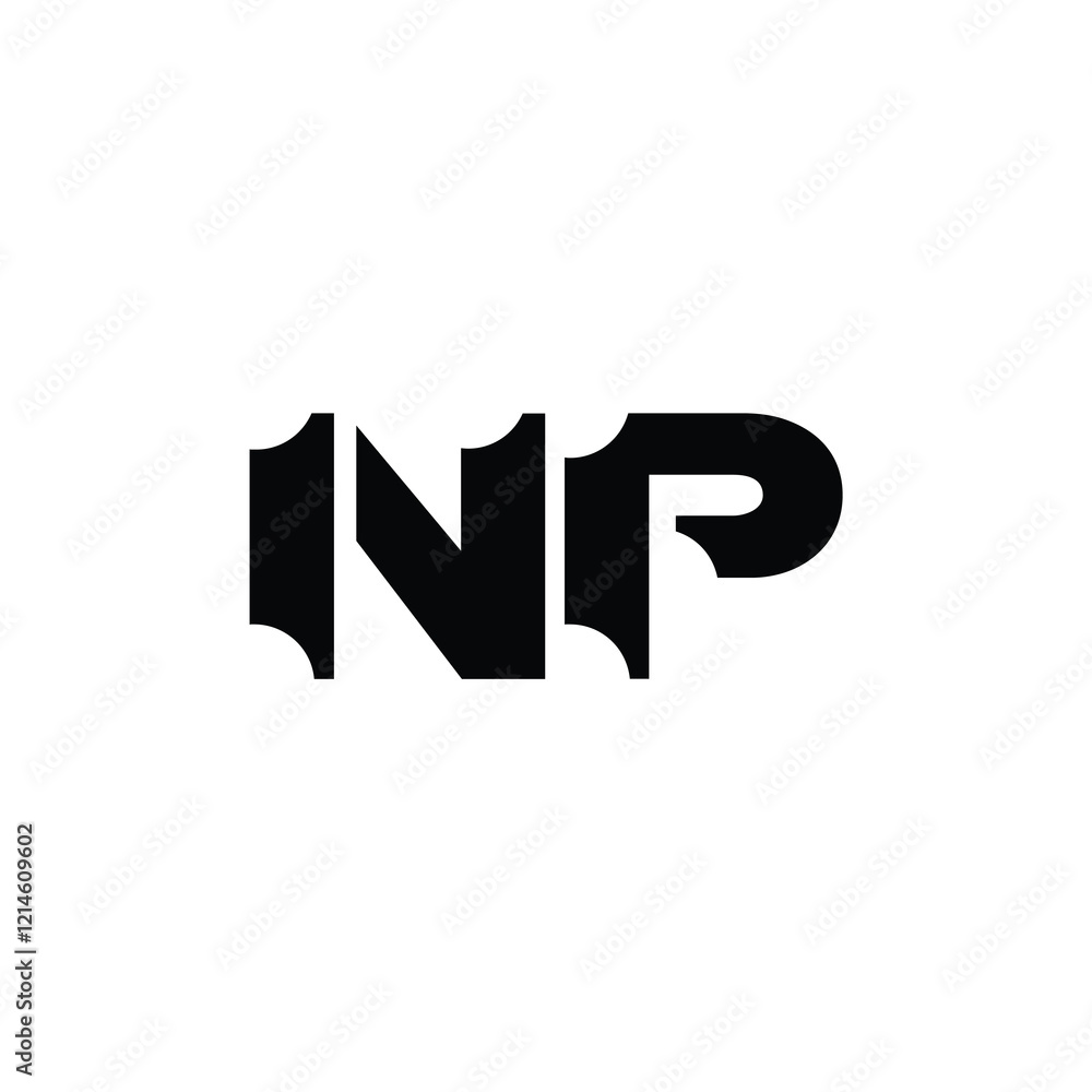 NP monogram logo design letter text name symbol monochrome logotype alphabet character simple logo NP monogram logo design letter text name symbol monochrome logotype alphabet character simple logo