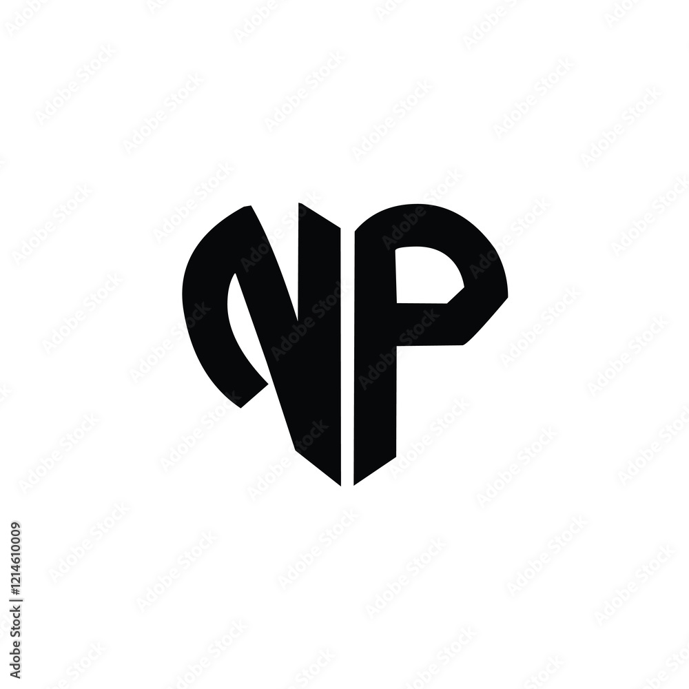 NP monogram logo design letter text name symbol monochrome logotype alphabet character simple logo NP monogram logo design letter text name symbol monochrome logotype alphabet character simple logo