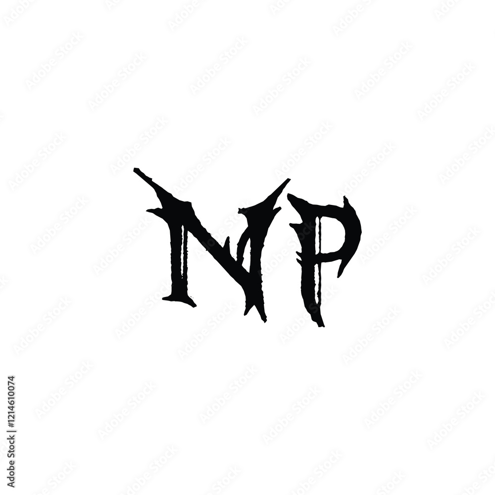 NP monogram logo design letter text name symbol monochrome logotype alphabet character simple logo NP monogram logo design letter text name symbol monochrome logotype alphabet character simple logo