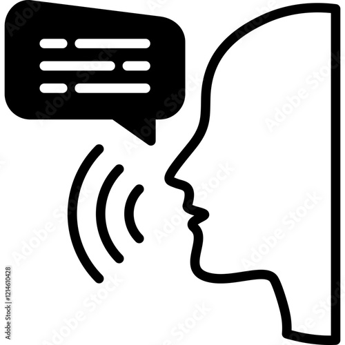 Speech mixed icon