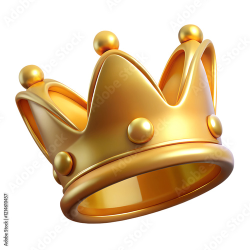 golden crown isolated on white