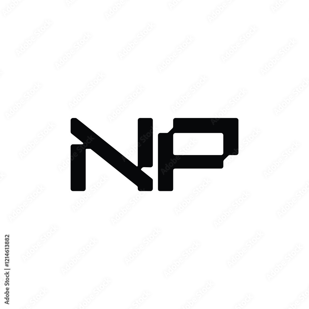 NP monogram logo design letter text name symbol monochrome logotype alphabet character simple logo NP monogram logo design letter text name symbol monochrome logotype alphabet character simple logo
