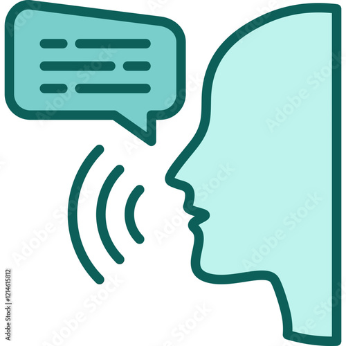 Speech solid icon