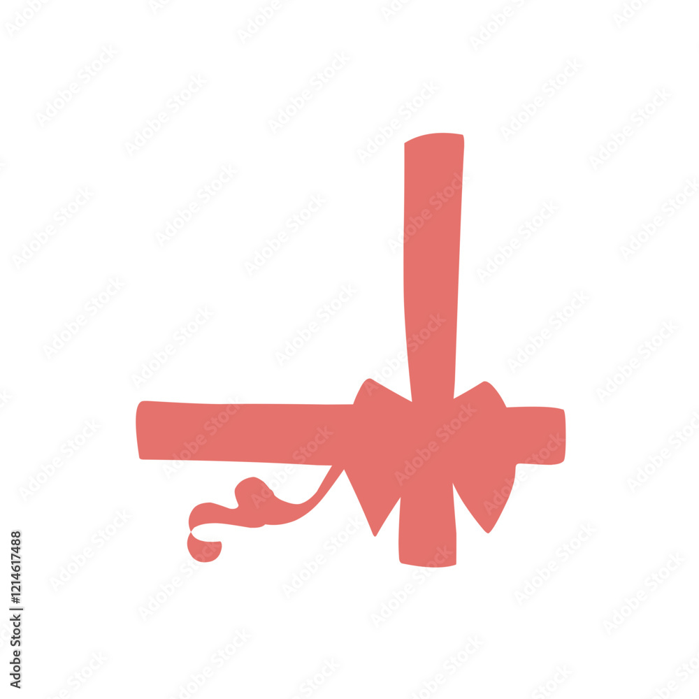 Fototapeta premium red bow ribbon vector