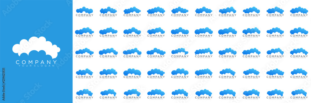 Cloud logo design vector icon template Cloud logo design vector icon template