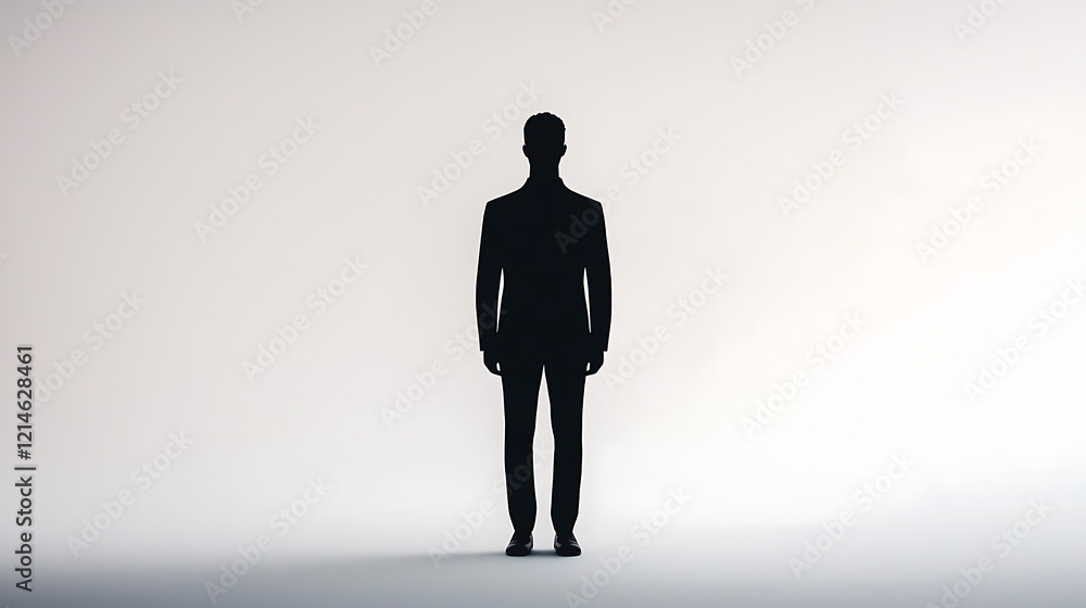 A silhouetted figure stands alone against a blank background, evoking themes of solitude, contemplation, and introspection. A silhouetted figure stands alone against a blank background, evoking themes of solitude, contemplation, and introspection.