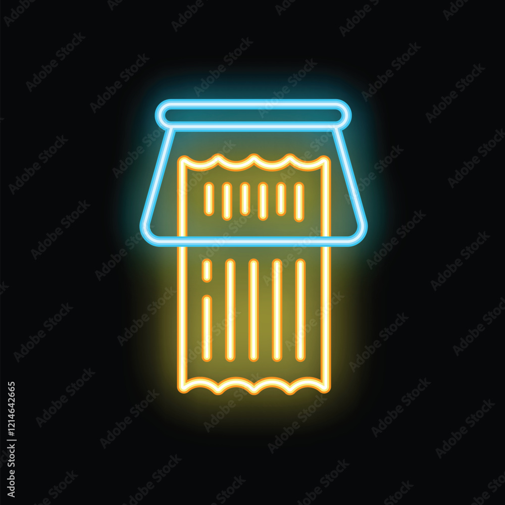 Glowing neon line ancient greek building icon isolated on black background vector illustration Glowing neon line ancient greek building icon isolated on black background vector illustration