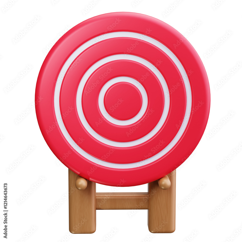 Target Stand 3d render icons Target Stand 3d render icons