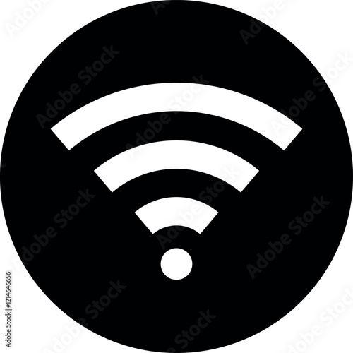 wireless and wifi icon signal symbol for internet access, internet connection