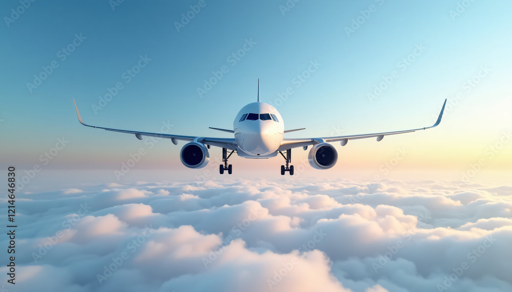 Obraz premium plane in the sky