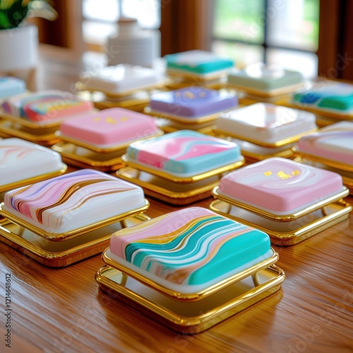 Wallpaper Mural a diy marble painting project showcasing various items like coasters and tra Torontodigital.ca