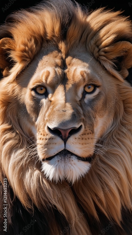 close up of a lion close up of a lion