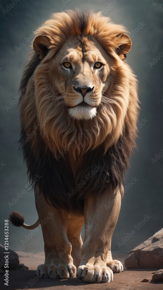 Fototapeta premium lion in the zoo