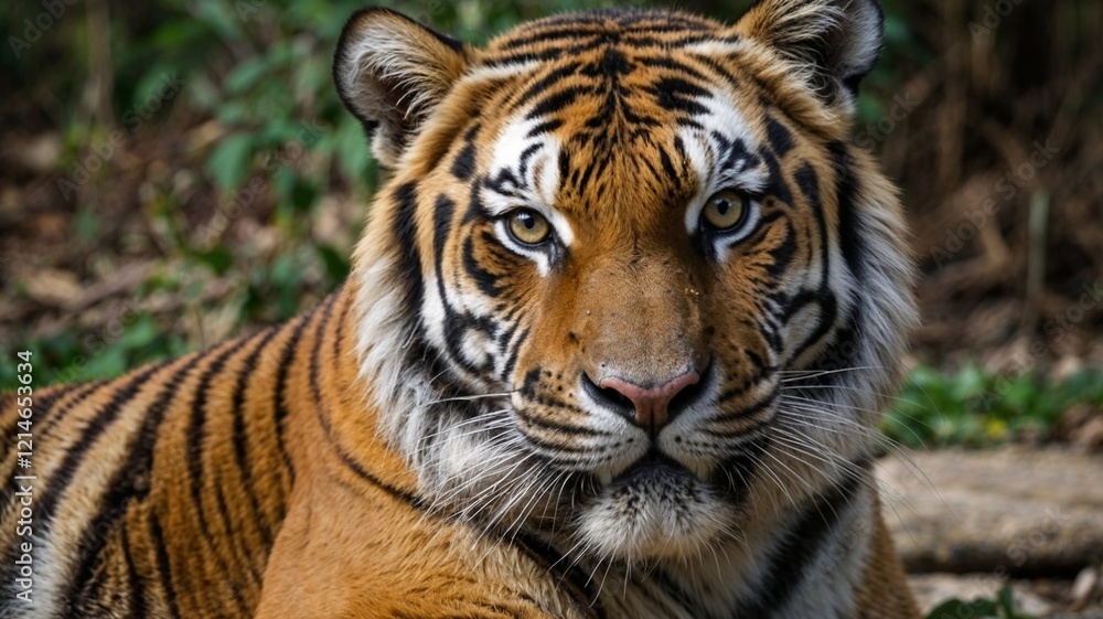 Fototapeta premium tiger in the zoo