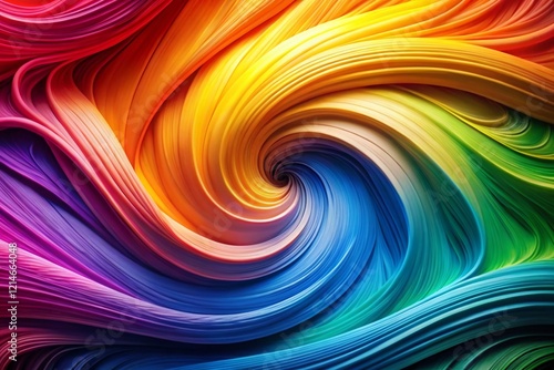 Abstract Rainbow Pride Background with Text Space: LGBTQ+ Stock Photo