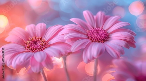 Delicate Pink Flowers in Soft Focus with Gentle Bokeh
