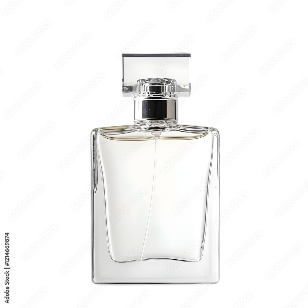 Elegant bottle of perfume isolated on a white background Elegant bottle of perfume isolated on a white background
