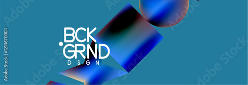 Fluid color geometric shapes abstract background. Vector Illustration For Wallpaper, Banner, Background, Card, Book Illustration, landing page