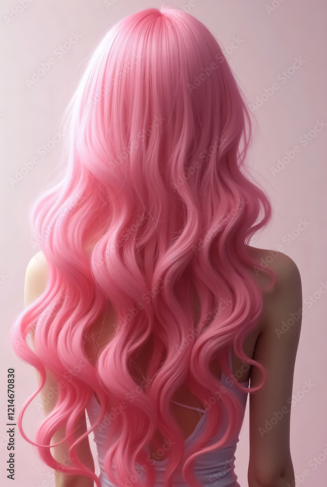 Pink hair on a pretty girl. Attractive girl with pink hair. Attractive bright pink wavy hair. Pink hair on a pretty girl. Attractive girl with pink hair. Attractive bright pink wavy hair.