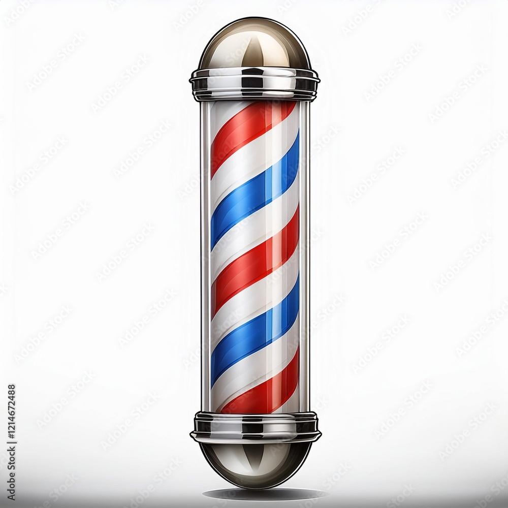 barber shop pole and scissors barber shop pole and scissors