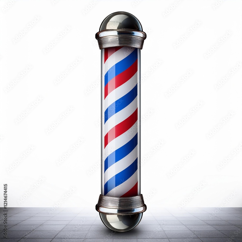 barber pole isolated on white barber pole isolated on white