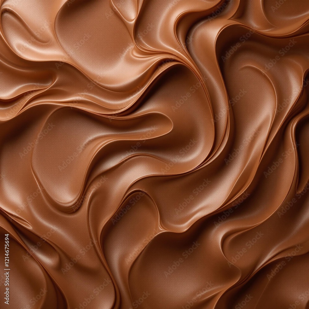 A smooth mocha mousse background with ripples of coffee-colored waves and light caramel tones