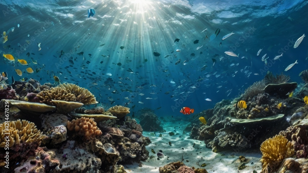 Obraz premium coral reef with fish