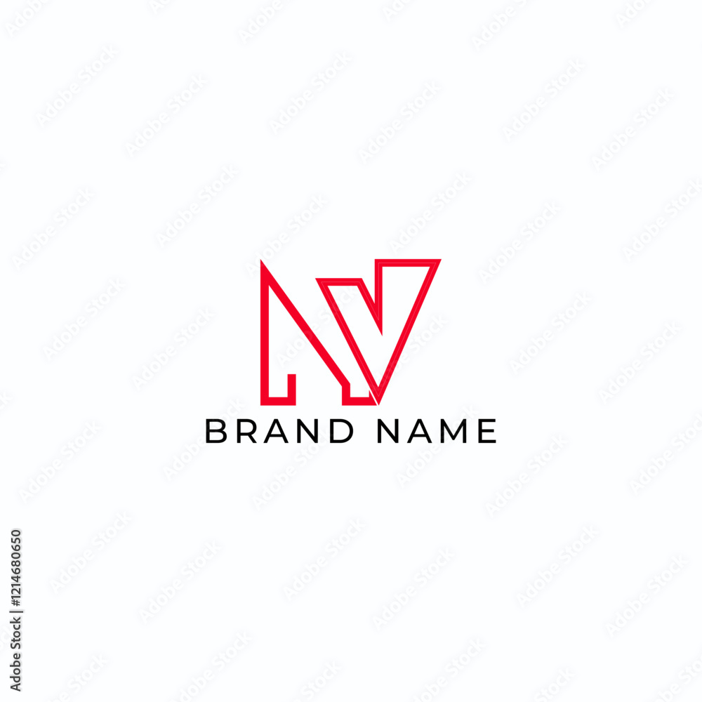 ILLUSTRATION LETTER NV GEOMETRIC LOGO ICON FLAT COLOR TEMPLATE SIMPLE MINIMALIST ELEMENT DESIGN SIMPLE VECTOR GOOD FOR APPS, BRAND ILLUSTRATION LETTER NV GEOMETRIC LOGO ICON FLAT COLOR TEMPLATE SIMPLE MINIMALIST ELEMENT DESIGN SIMPLE VECTOR GOOD FOR APPS, BRAND