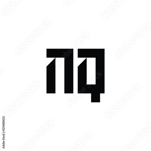 Free Download NQ monogram logo design letter text name symbol monochrome logotype alphabet character simple logo - GFXLoad
