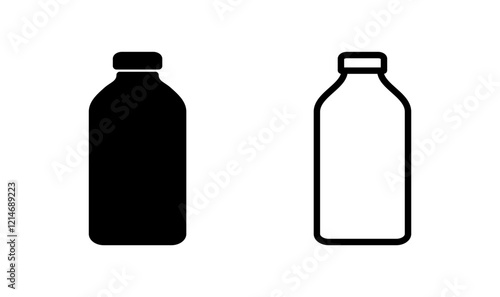 Bottle icon logo design. bottle sign and symbol