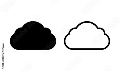 Cloud icon logo design. cloud sign and symbol