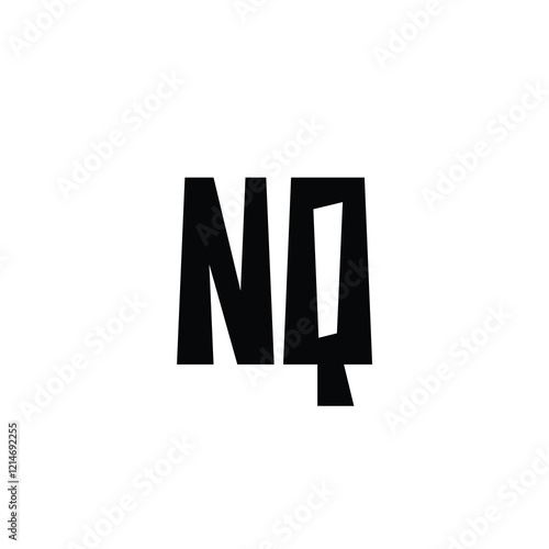 Free Download NQ monogram logo design letter text name symbol monochrome logotype alphabet character simple logo - GFXLoad